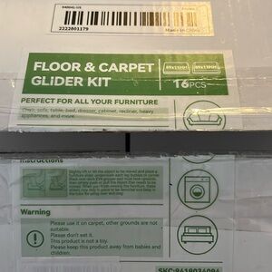 Floor and Carpet Glider 16 and Chair protectors 32 Brown Never Used